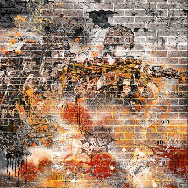 Photo Backdrop Graffiti Old Brick Wall LV-280 – Dbackdrop